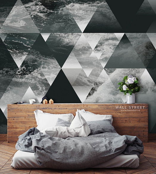 Фотообои в интерьере артикул Geometry 4, ГЕОМЕТРИЯ / GEOMETRY, Wall street