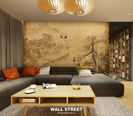 Фотообои в интерьере артикул Chinoserie 26, CHINOSERIE, Wall street