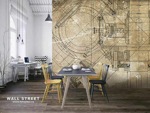 Фотообои в интерьере артикул Induction 35, INDUCTION, Wall street Фотообои в интерьере артикул Induction 35, INDUCTION, Wall street